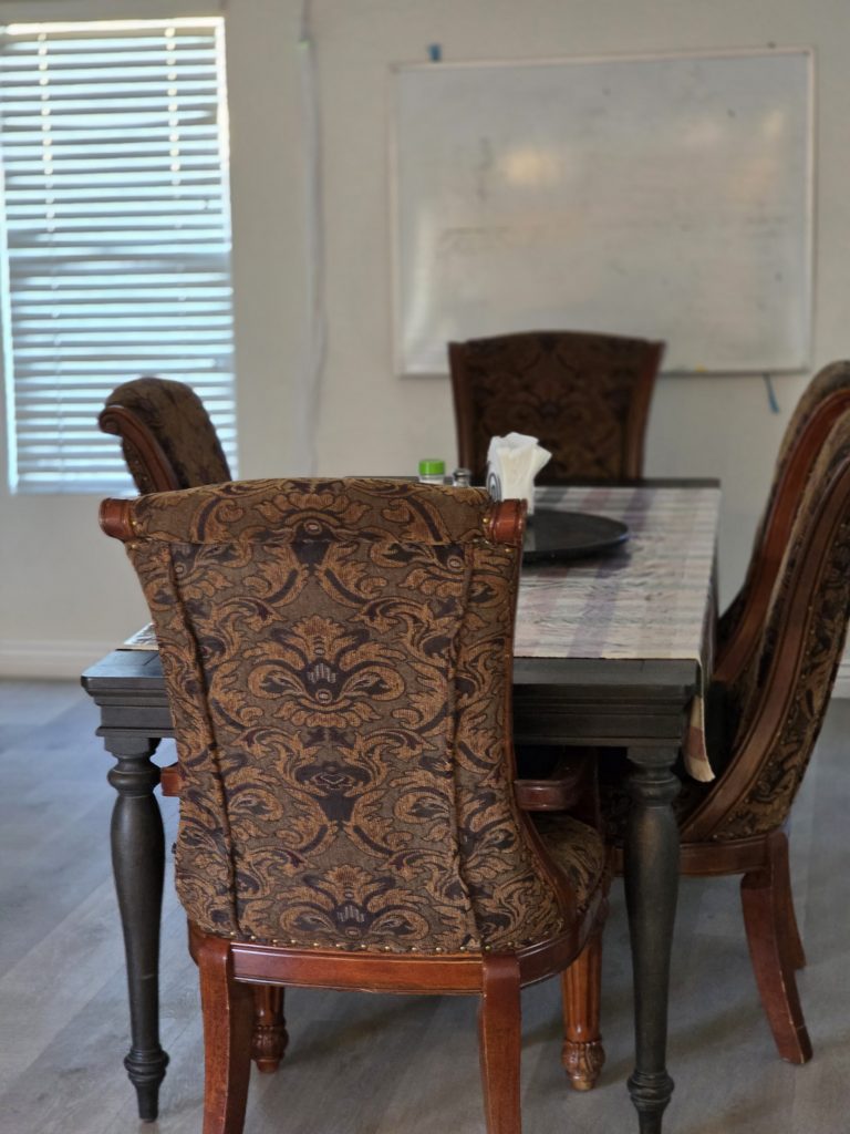 Sober Living Dining Room, Mesa, AZ
